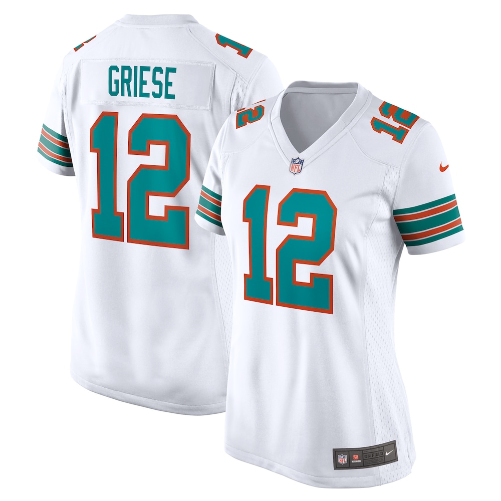 Bob Griese Miami Dolphins Women's Retired Player Jersey | White