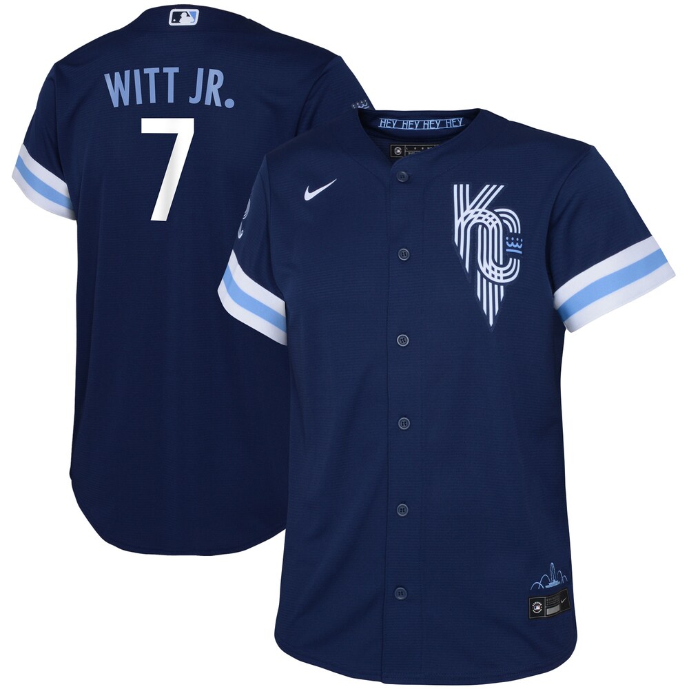 Bobby Witt Jr. Kansas City Royals Nike Toddler 2022 City Connect Replica Player Jersey - Navy