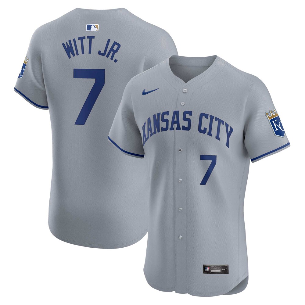 Bobby Witt Jr. Kansas City Royals Road Elite Player Jersey | Gray