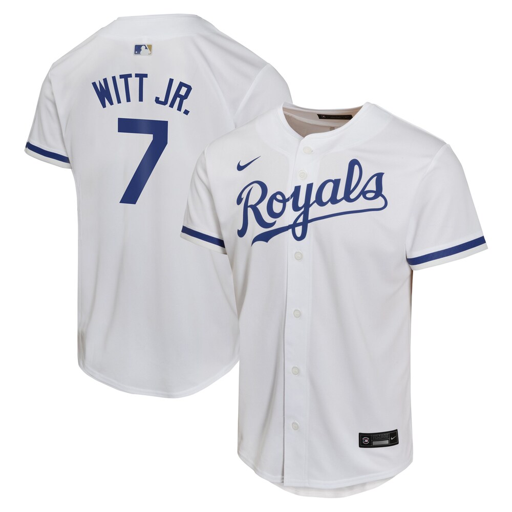 Bobby Witt Jr. Kansas City Royals Youth Home Game Player Jersey | White