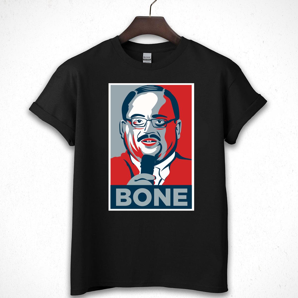 Bone Graphic T-Shirt, Inspired Hope Style, Red, White, and Blue
