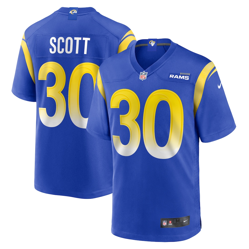 Boston Scott Los Angeles Rams Game Jersey -  Royal