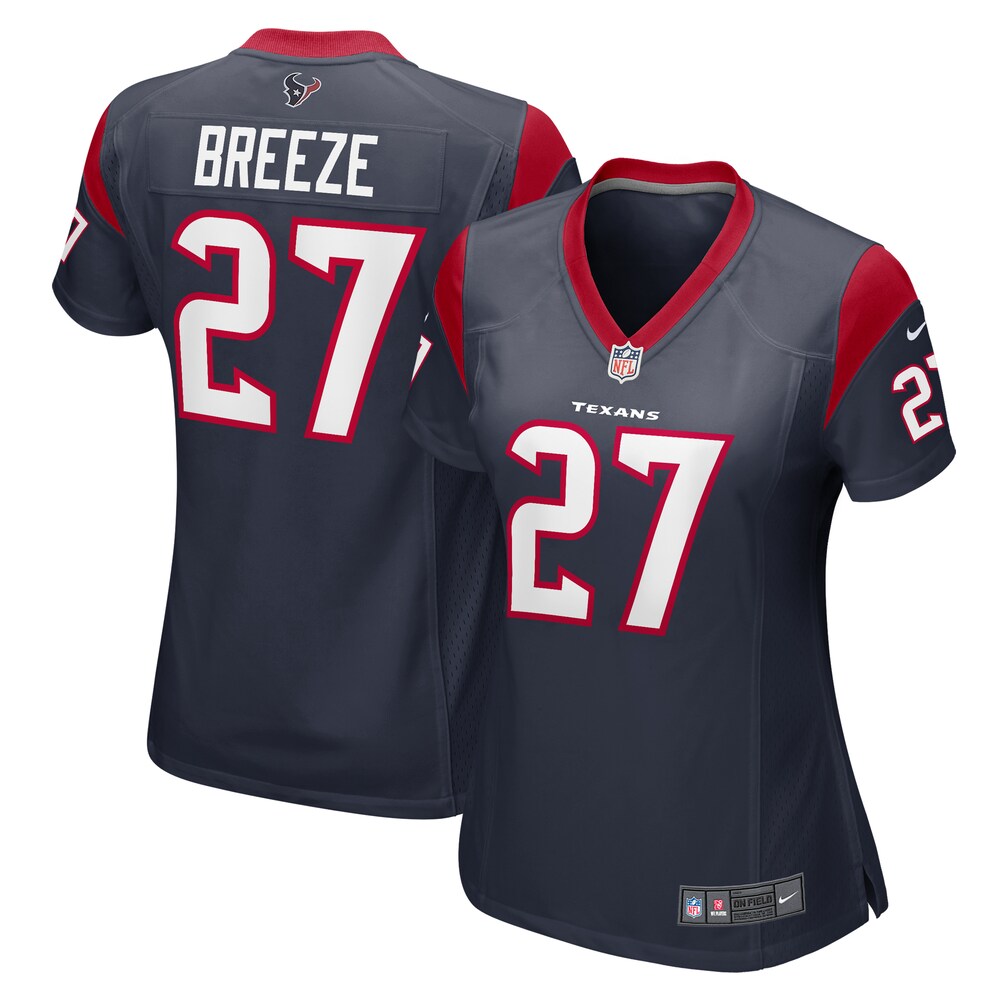 Brady Breeze Houston Texans Nike Women's Team Game Jersey -  Navy