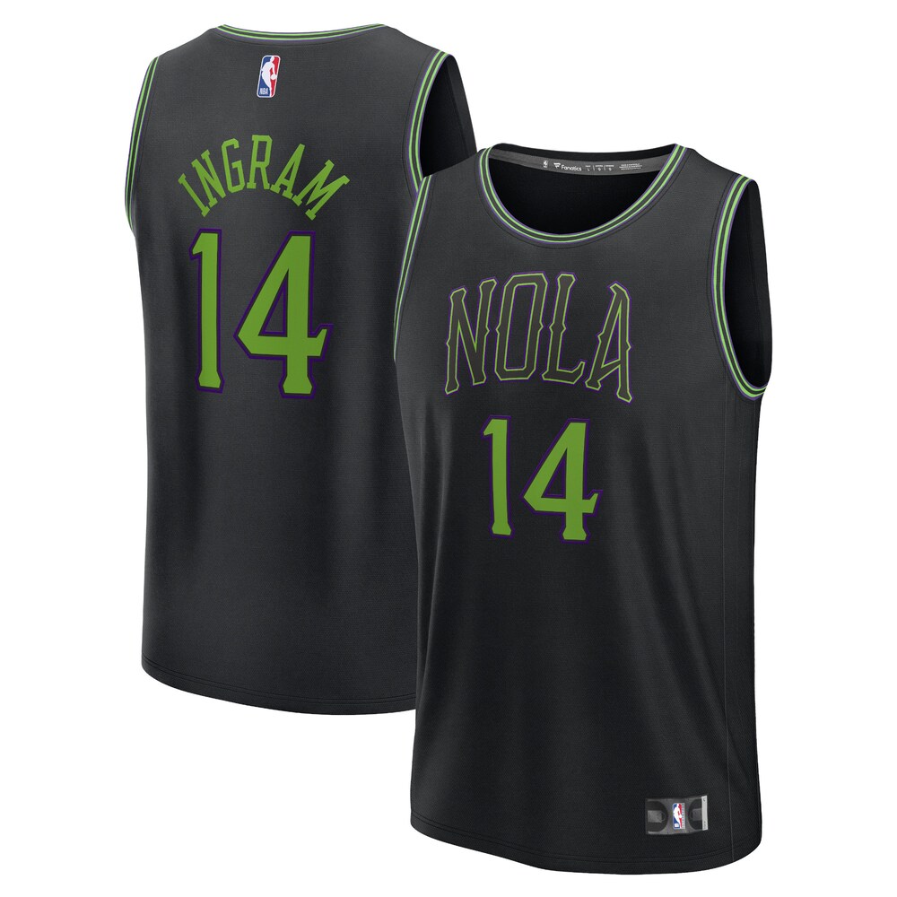 Brandon Ingram New Orleans Pelicans Fanatics Branded Youth 2023/24 Fast Break Jersey - Black - City Edition