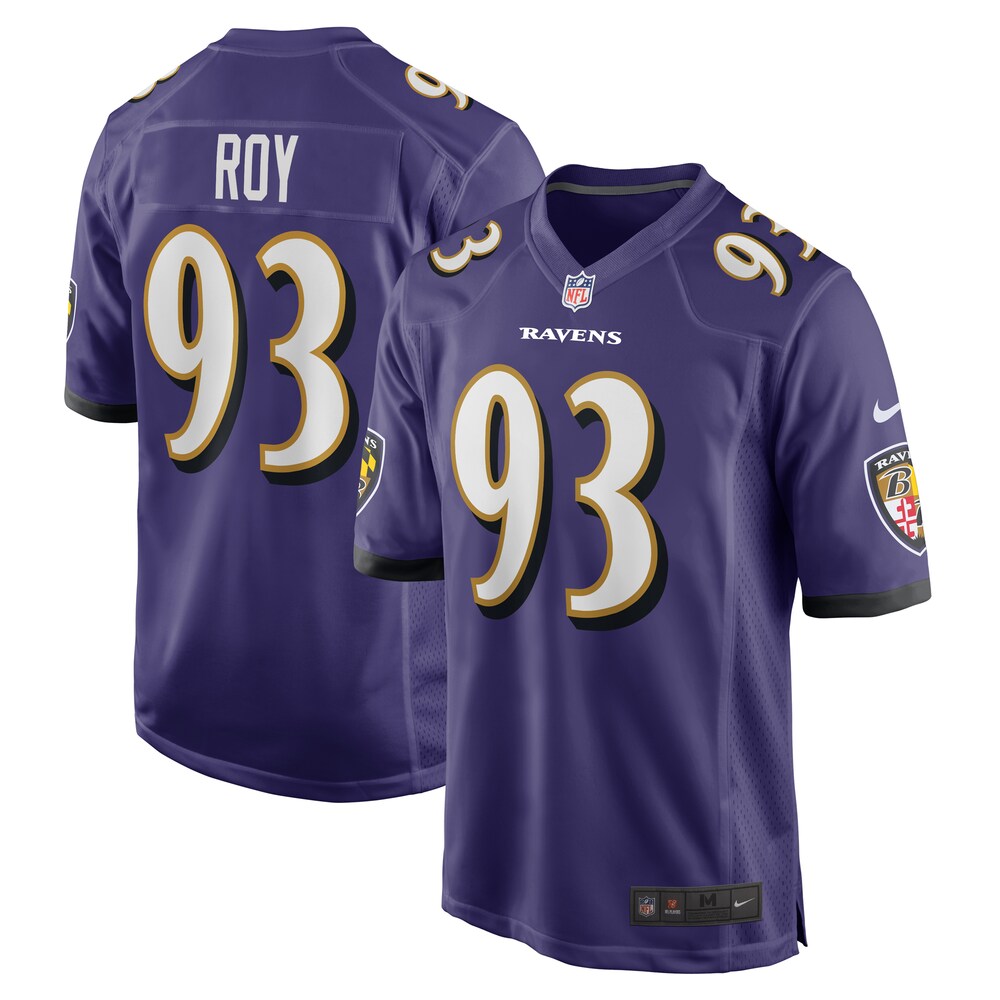 Bravvion Roy Baltimore Ravens Nike  Game Jersey -  Purple