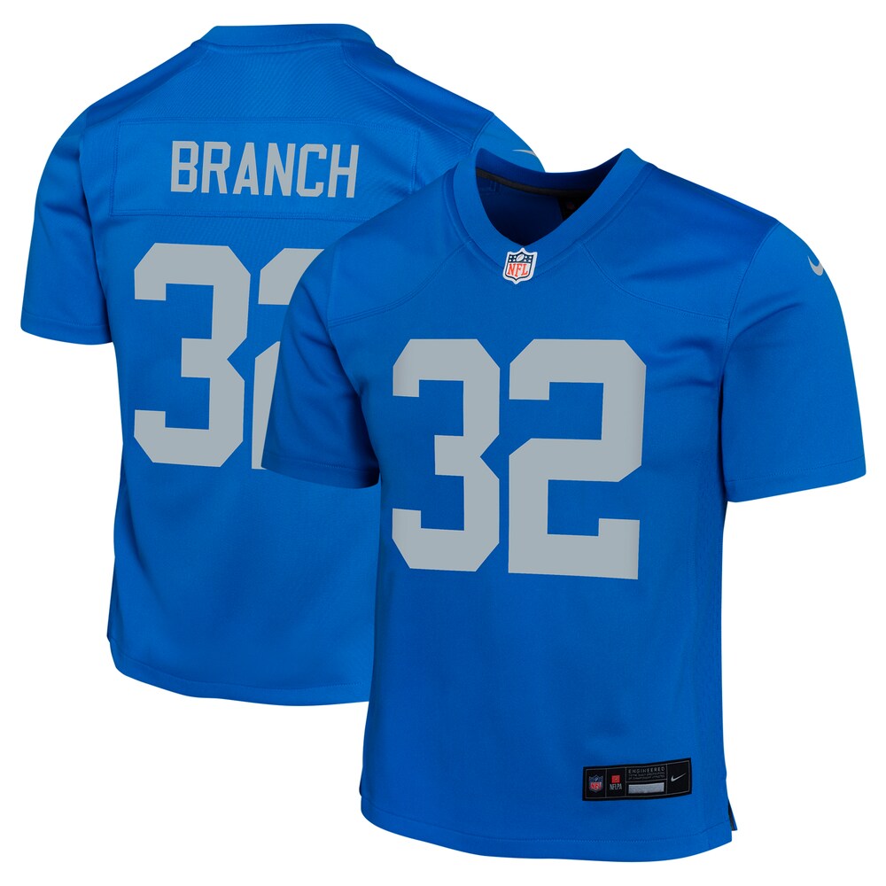 Brian Branch Detroit Lions Youth Alternate Game Jersey -  Blue