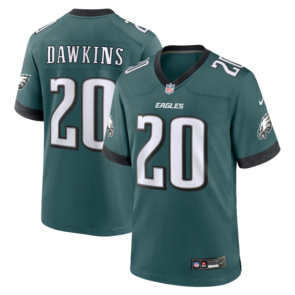 Brian Dawkins Philadelphia Eagles Team Game Jersey | Midnight Green