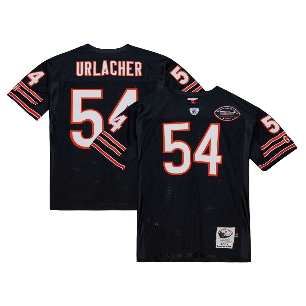 Brian Urlacher Chicago Bears Mitchell & Ness 2004 Authentic Throwback Retired Player Jersey - Navy