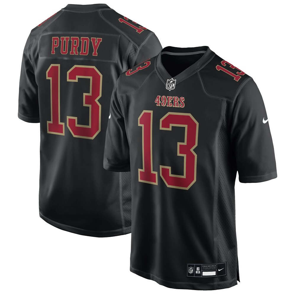 Brock Purdy San Francisco 49ers Nike Fashion Game Jersey - Carbon Black