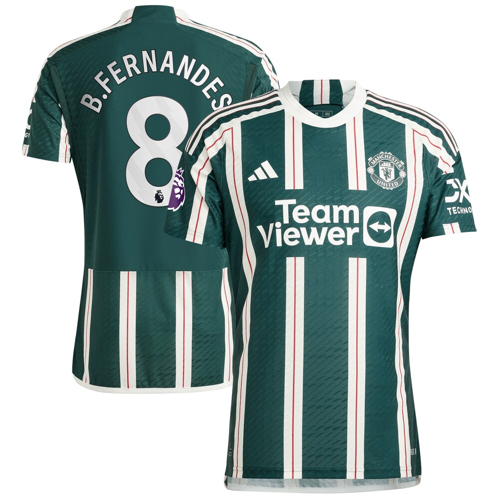 Bruno Fernandes Manchester United 2023/24 Away Player Jersey - Green