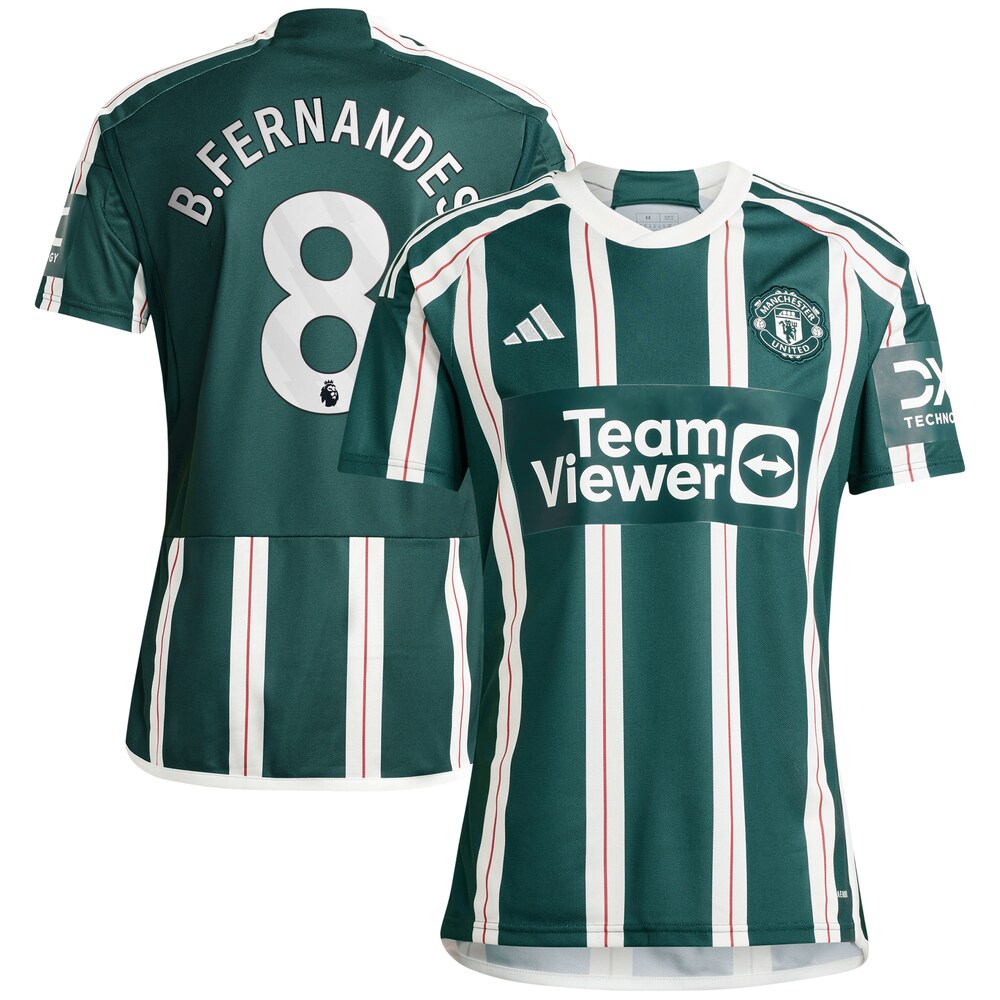 Bruno Fernandes Manchester United 2023/24 Away Replica Player Jersey - Green