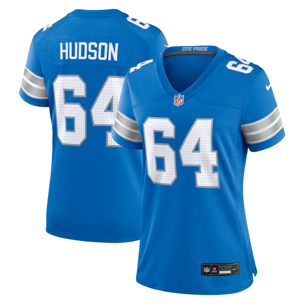 Bryan Hudson Detroit Lions Women's Game Jersey -  Blue