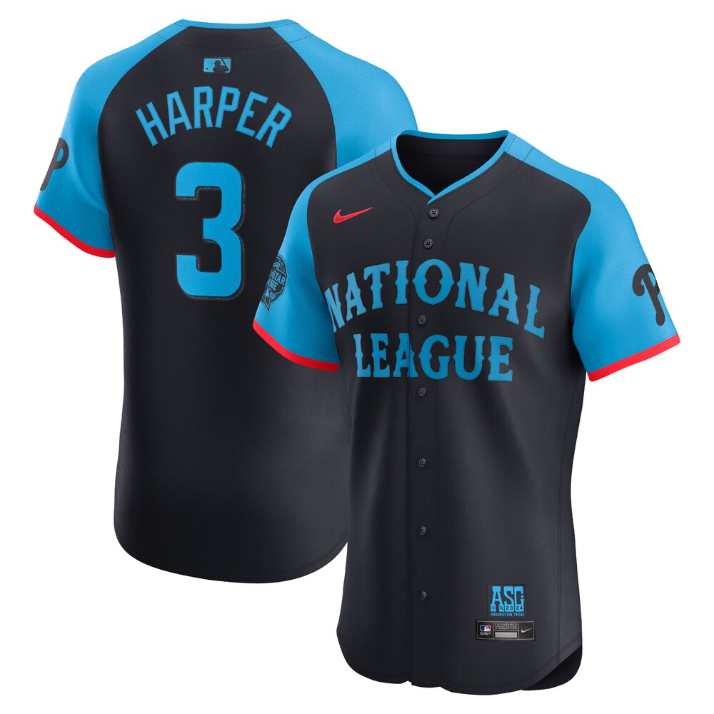 Bryce Harper National League 2024 MLB All|Star Game Elite Player Jersey | Navy