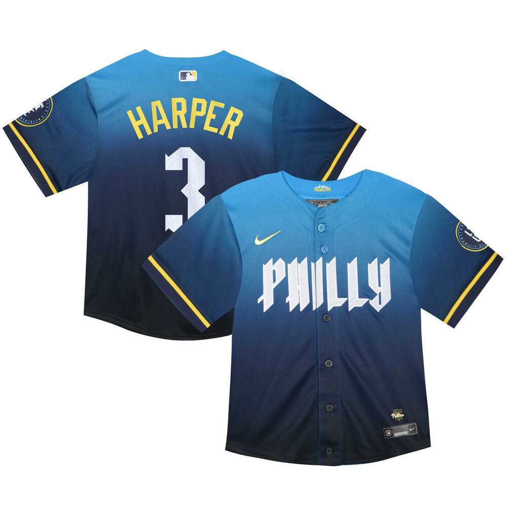 Bryce Harper Philadelphia Phillies Toddler 2024 City Connect Limited Player Jersey - Blue