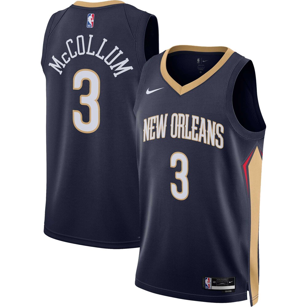 C.J. McCollum New Orleans Pelicans Unisex Swingman Jersey | Icon Edition | Navy