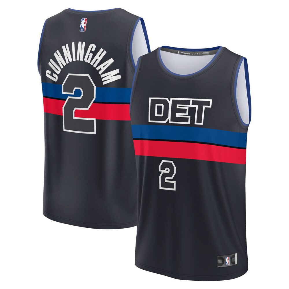 Cade Cunningham Detroit Pistons Fanatics Youth Fast Break Player Jersey | Statement Edition | Black