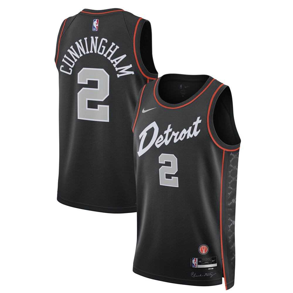 Cade Cunningham Detroit Pistons Unisex 2023/24 Swingman Jersey | Black | City Edition