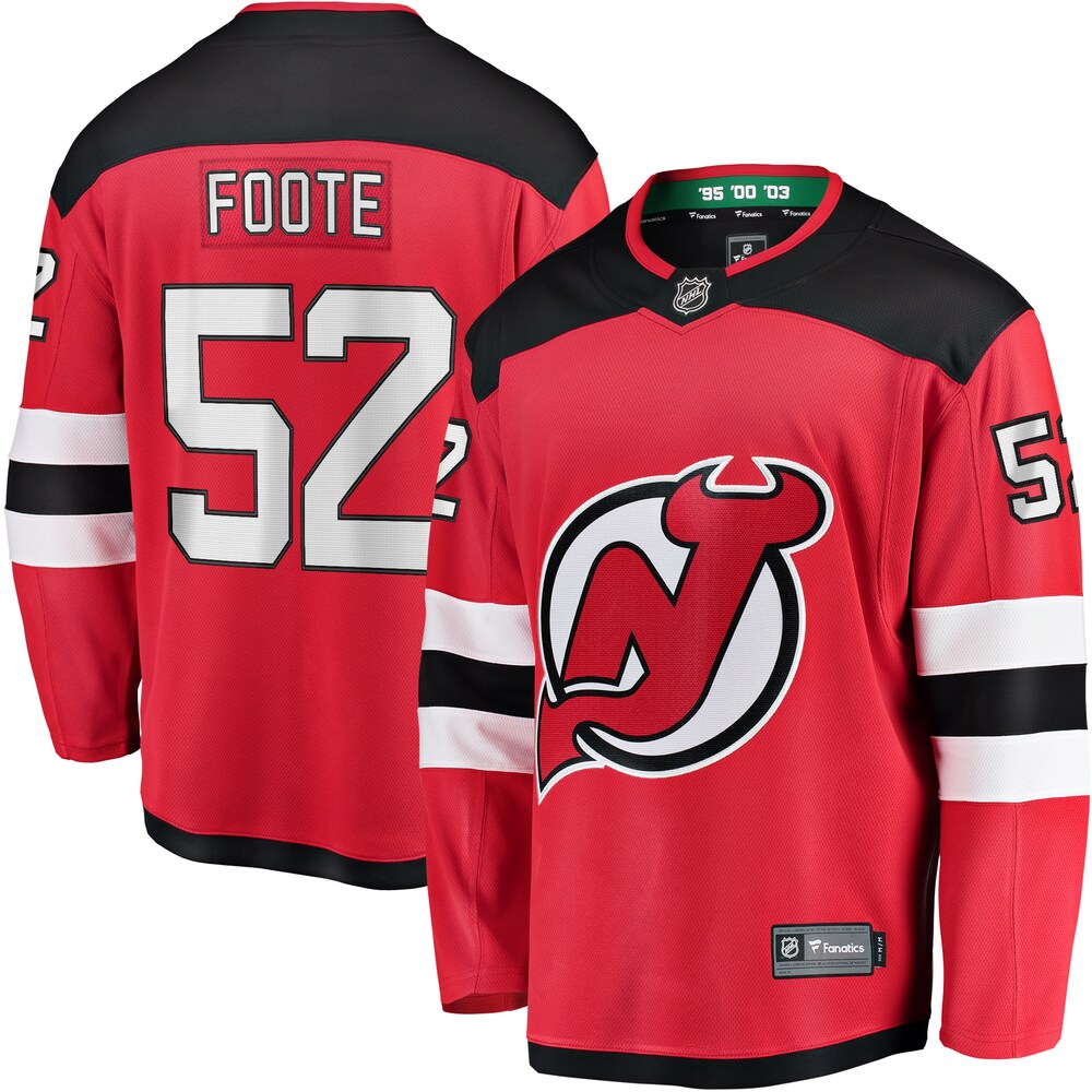 Cal Foote New Jersey Devils Fanatics Branded Home Breakaway Jersey - Red