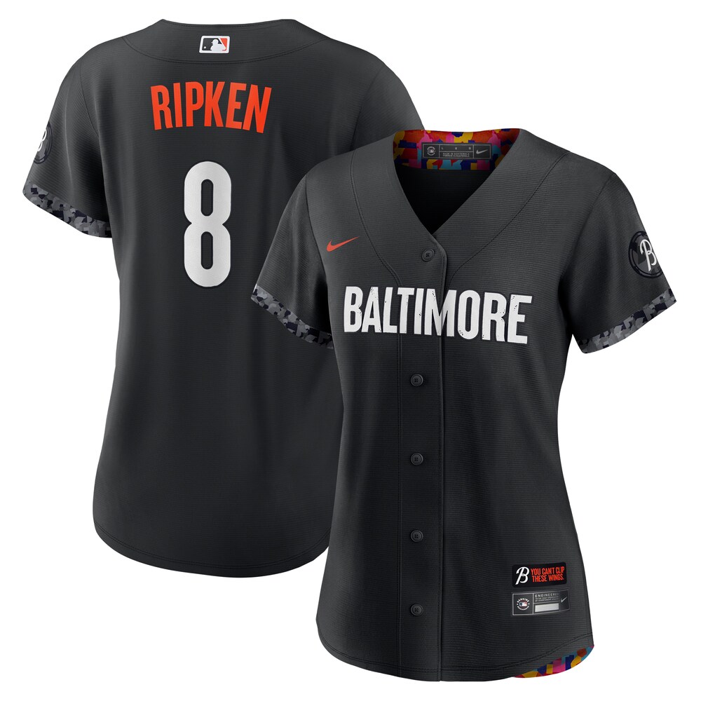 Cal RipkenÂ Baltimore Orioles Nike Women's 2023 City Connect Replica Player Jersey - Black