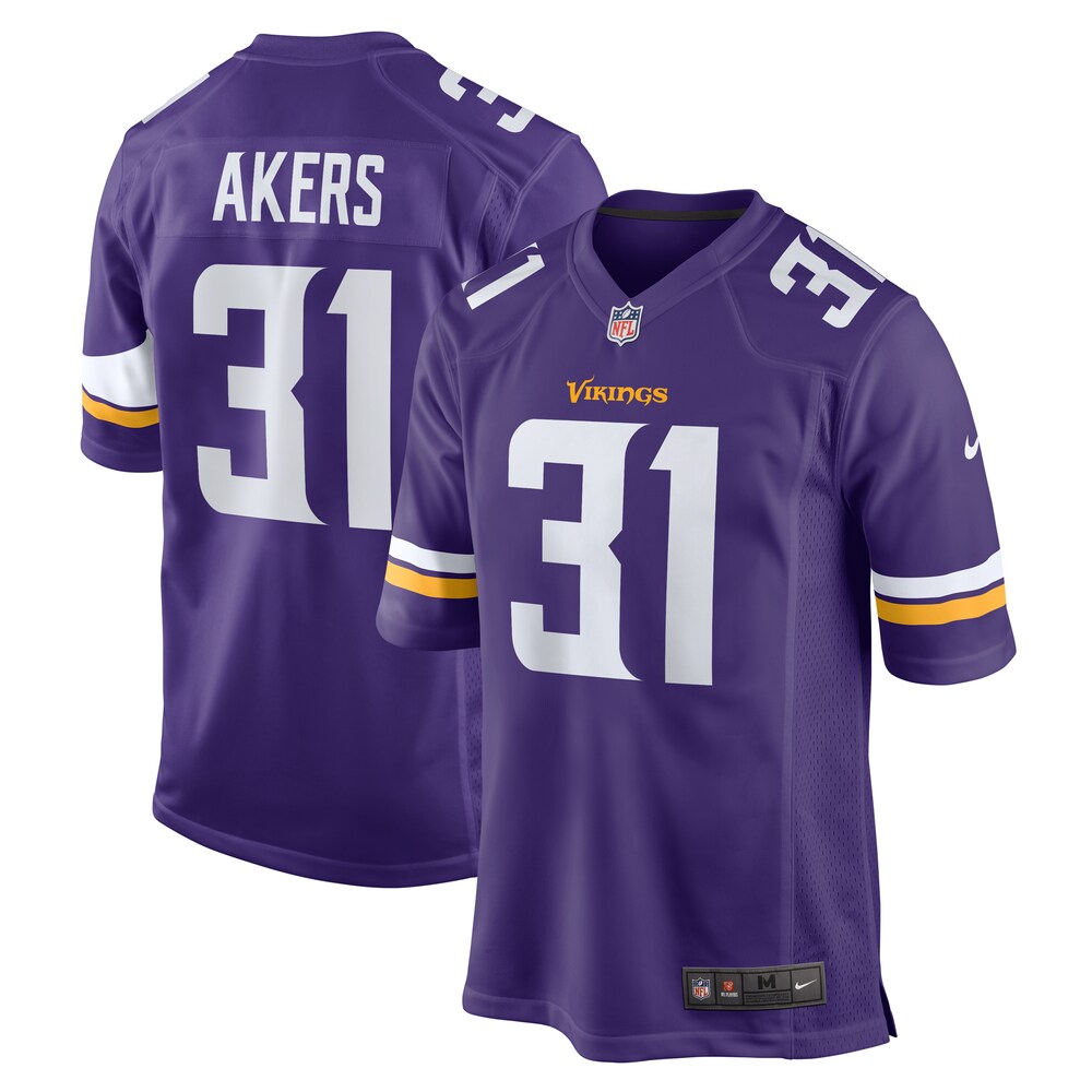 Cam Akers Minnesota Vikings Nike  Game Jersey -  Purple