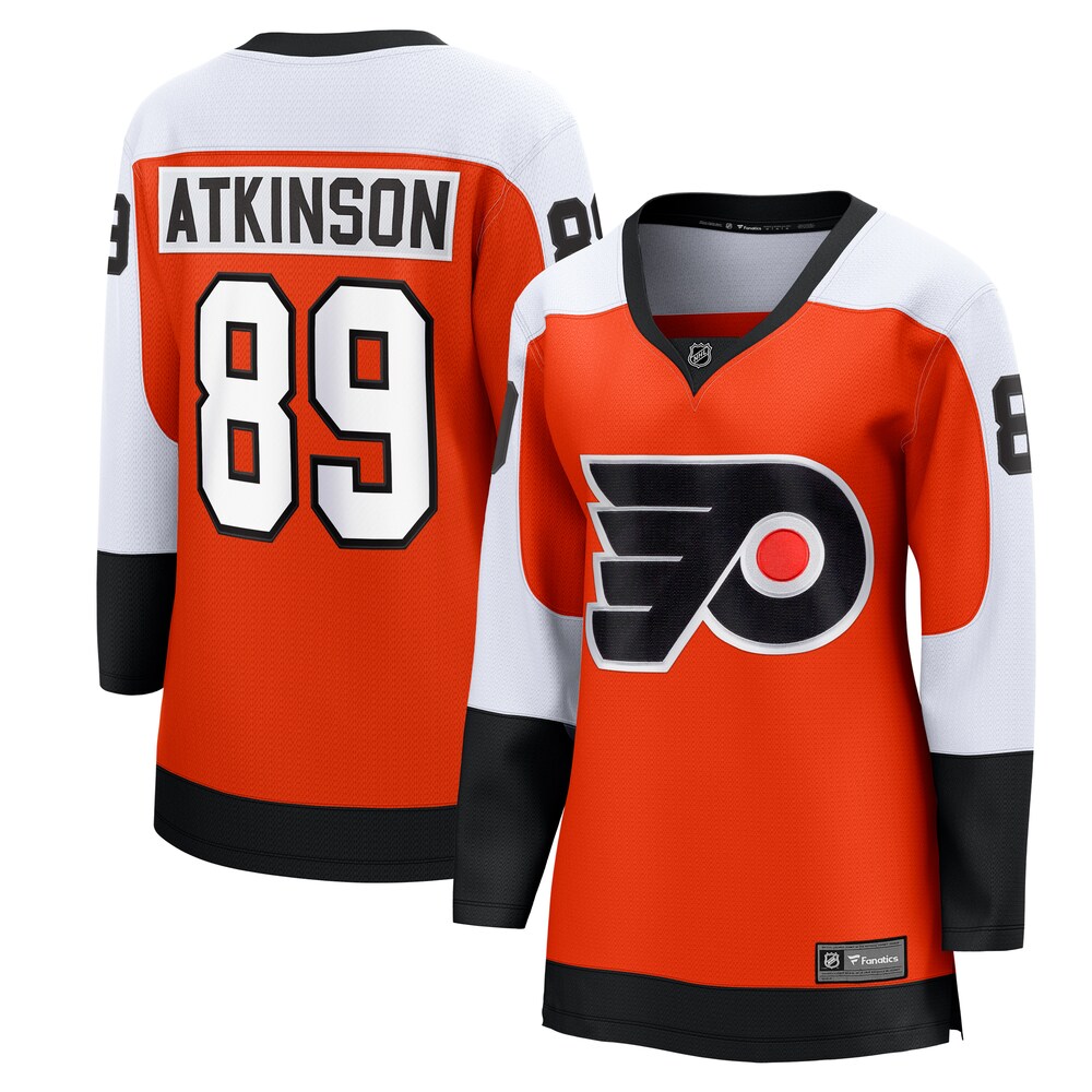 Cam Atkinson Philadelphia Flyers Fanatics Branded Women's Home Breakaway Player Jersey - Orange