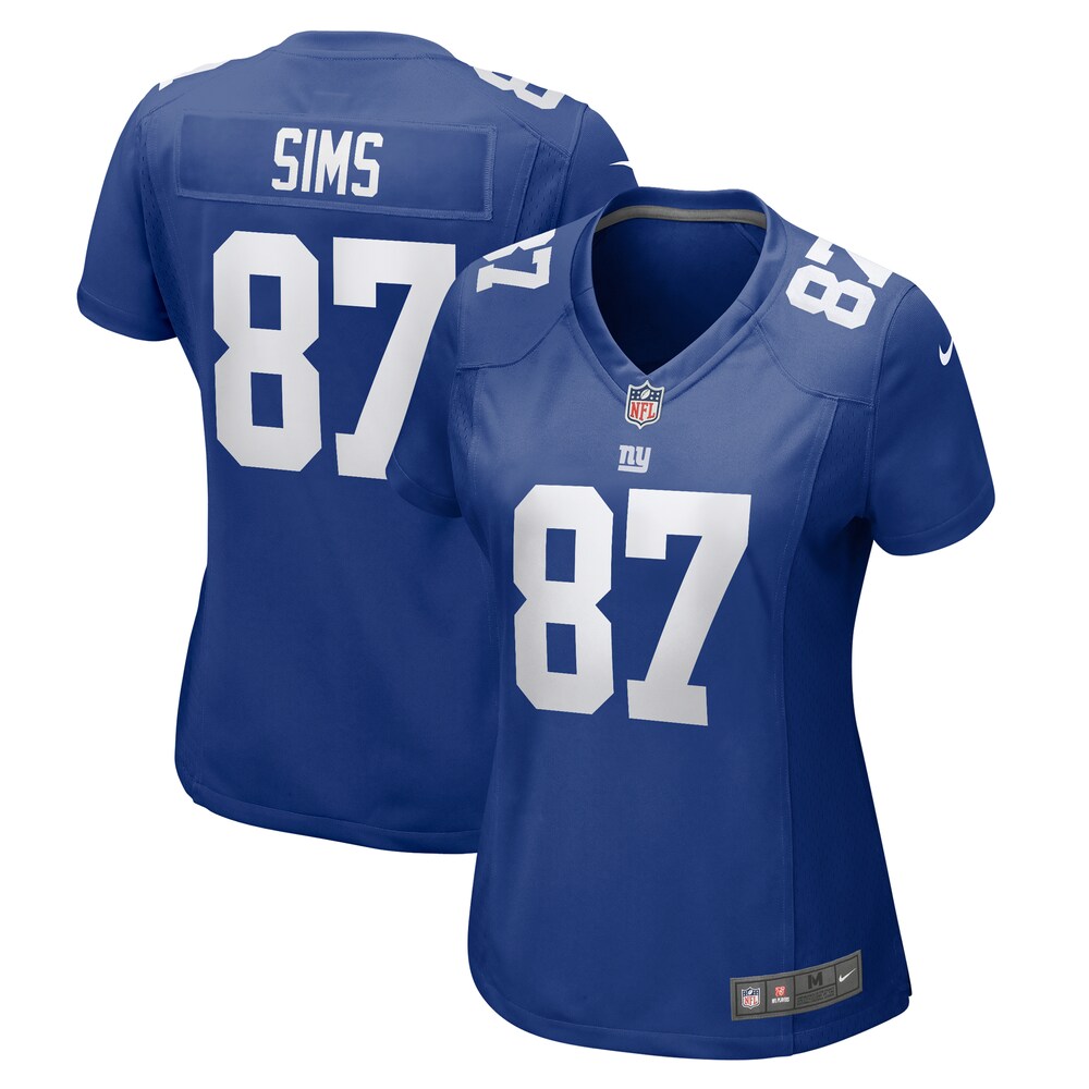 Cam Sims New York Giants Nike Women's  Game Jersey -  Royal
