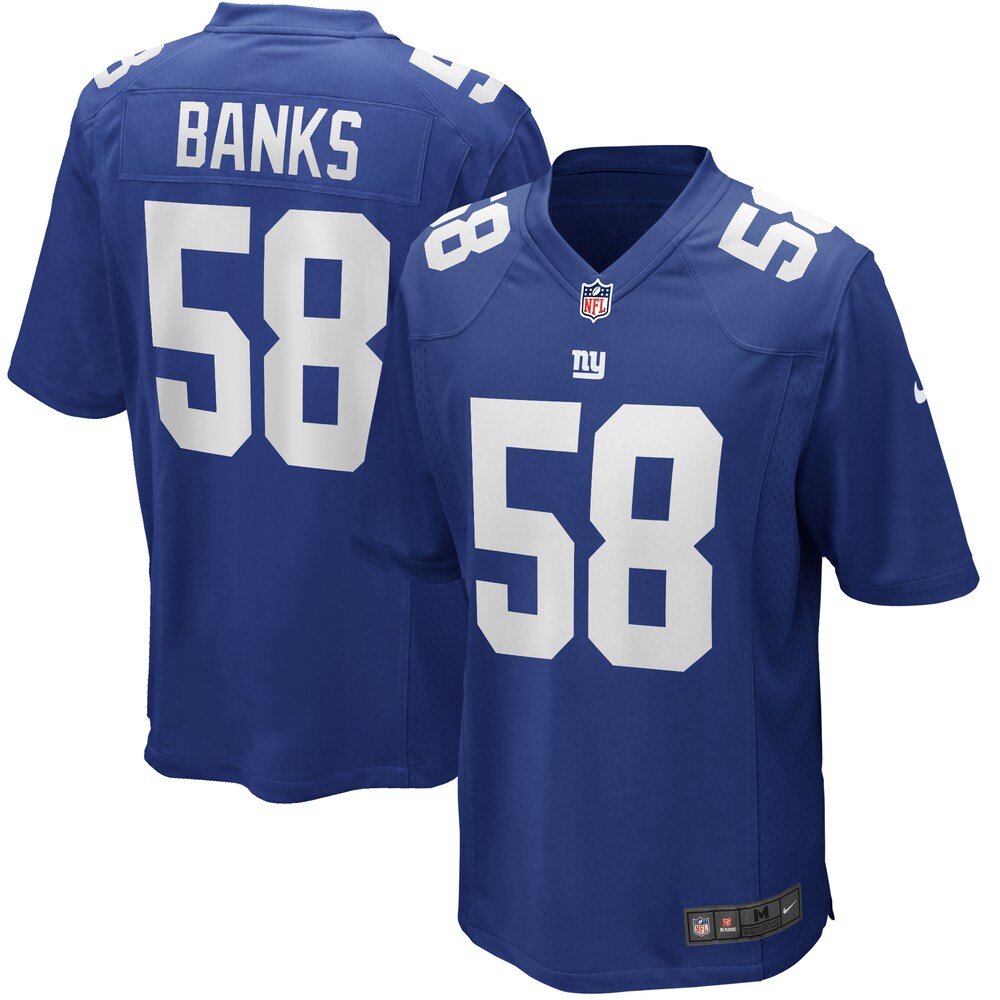 Carl Banks New York Giants Game Retired Player Jersey - Royal