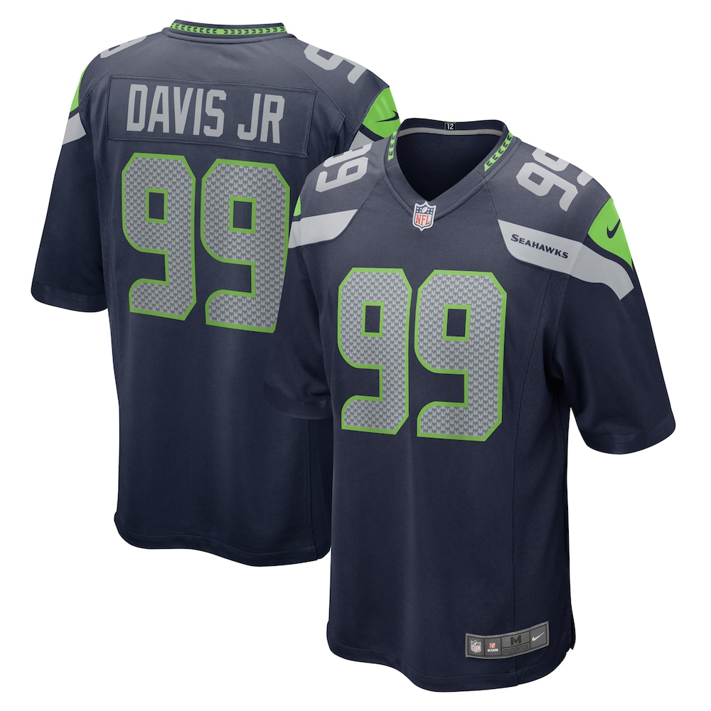 Carl Davis Jr. Seattle Seahawks  Game Jersey - College Navy