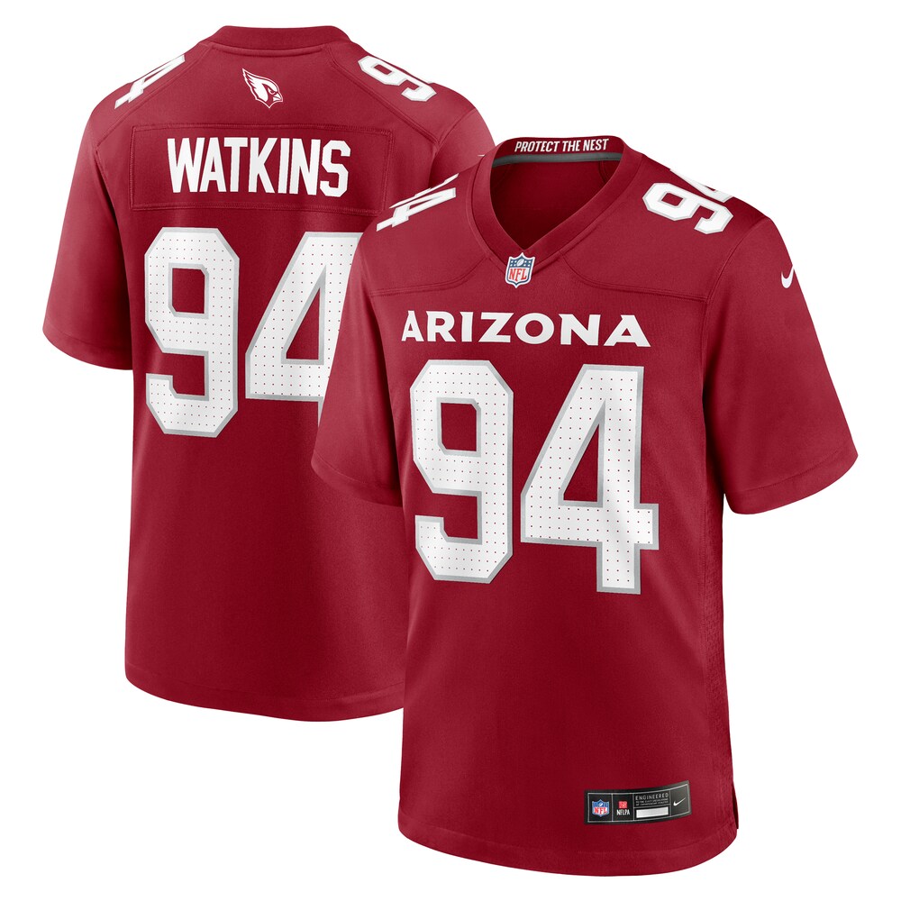 Carlos Watkins Arizona Cardinals Nike Game Player Jersey - Cardinal