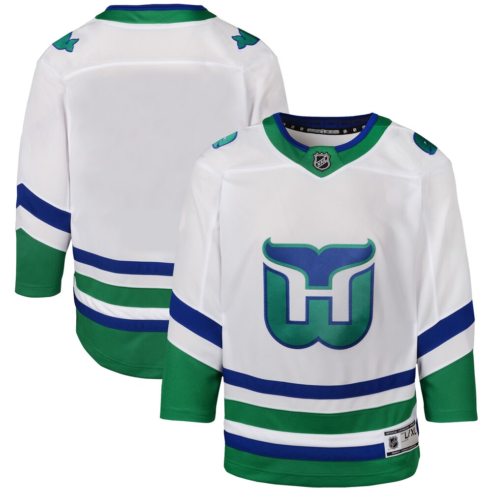 Carolina Hurricanes Youth Whalers Premier Jersey - White