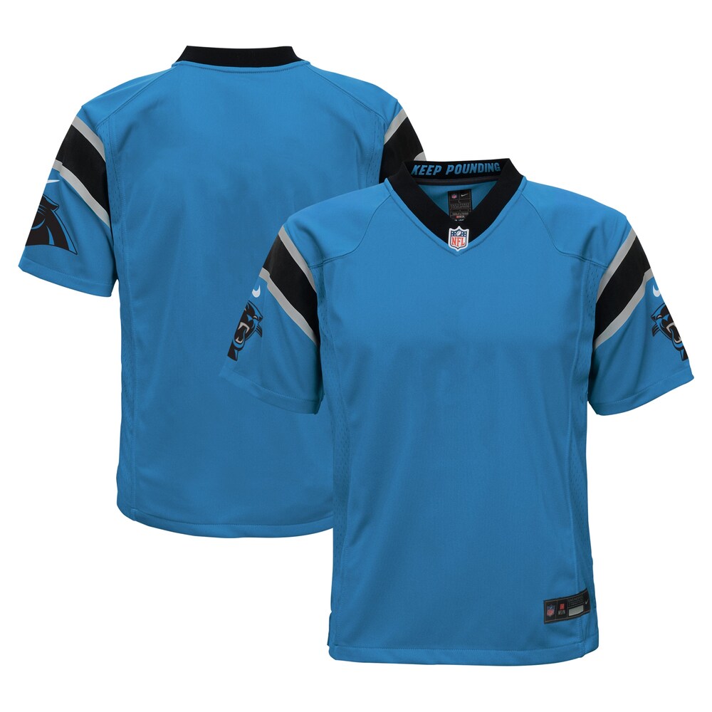 Carolina Panthers Nike Youth Alternate Custom Game Jersey - Blue
