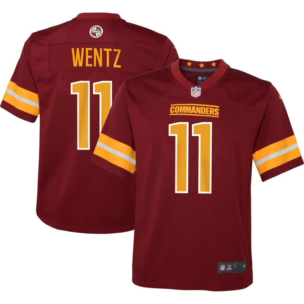 Carson Wentz Washington Commanders Youth Game Jersey | Burgundy