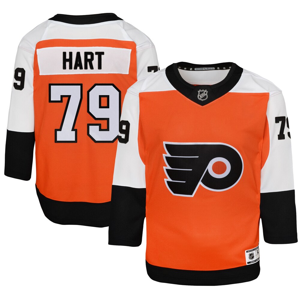 Carter Hart Philadelphia Flyers Youth Home Premier Player Jersey | Burnt Orange