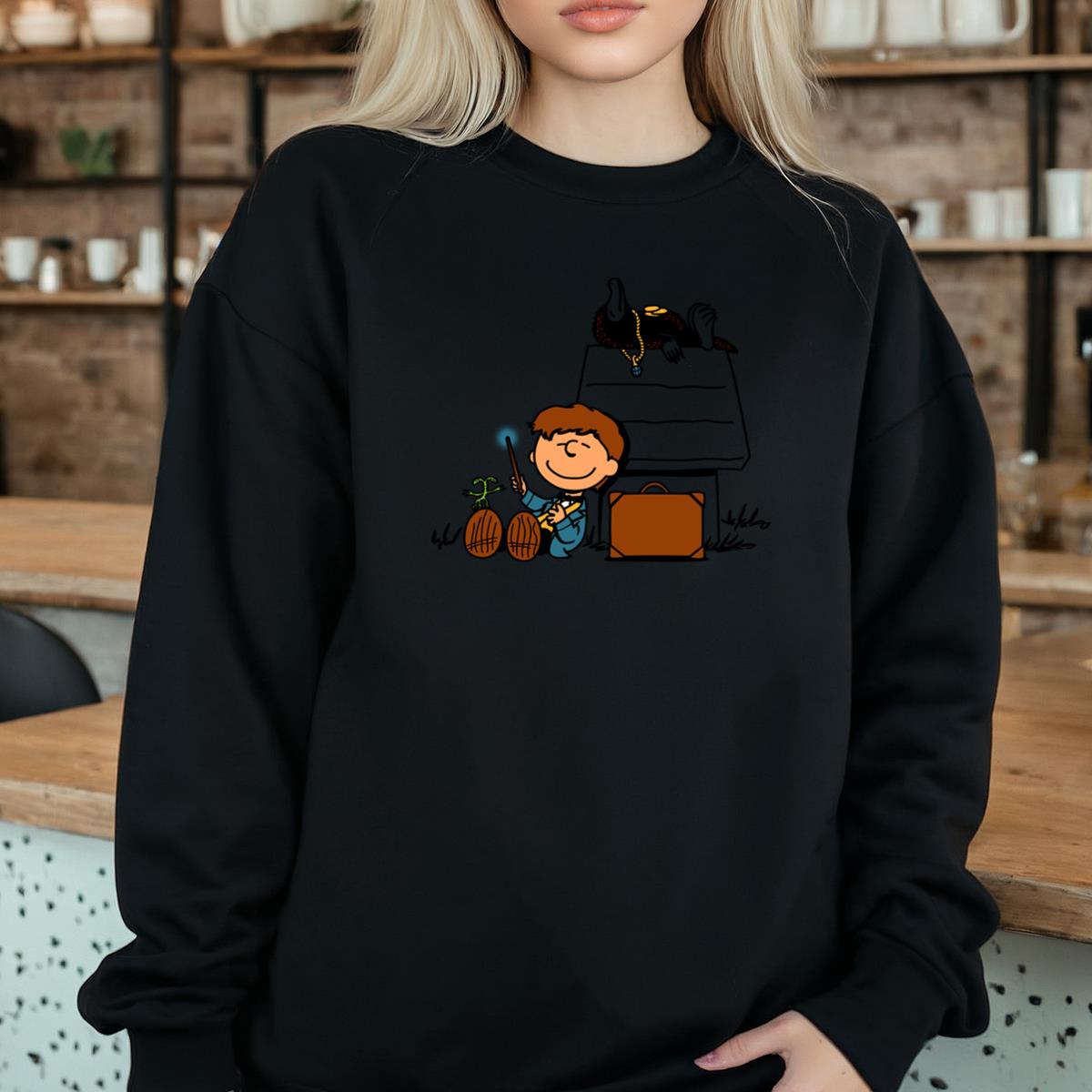 Cartoon Boy Musician Drummer Graphic T-Shirt, Musical Instruments, Cute Funny Tee