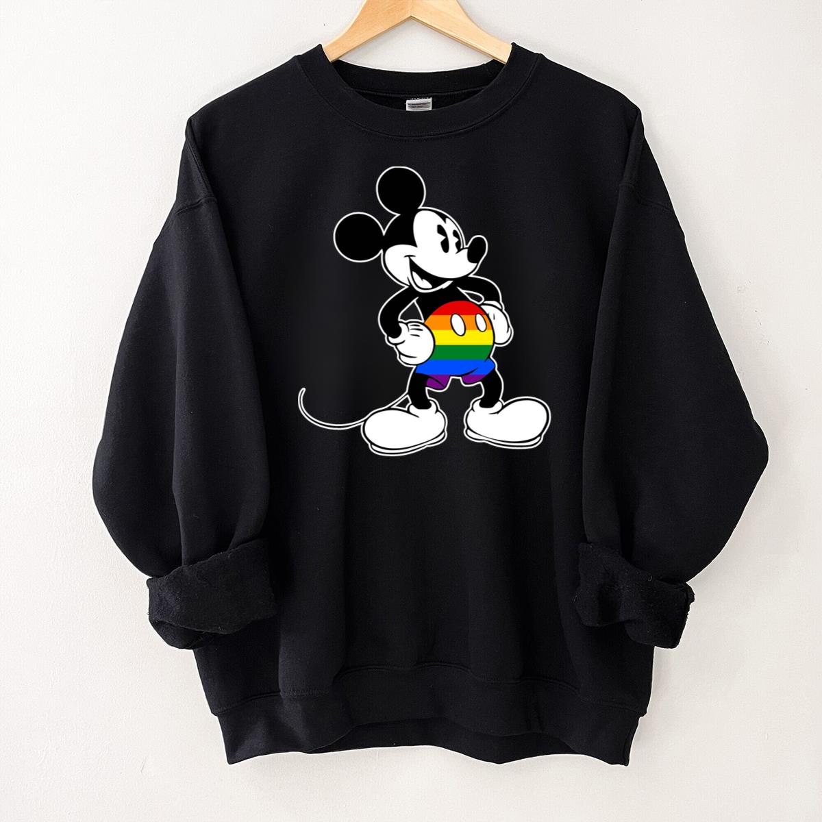 Cartoon Mouse LGBT Pride Rainbow Graphic Tee