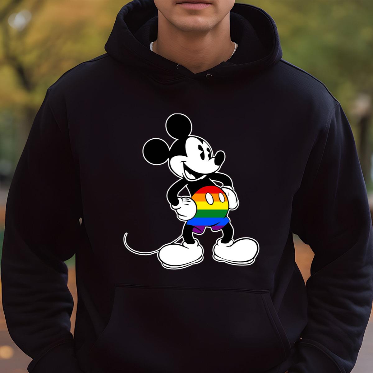 Cartoon Mouse LGBT Pride Rainbow Graphic Tee
