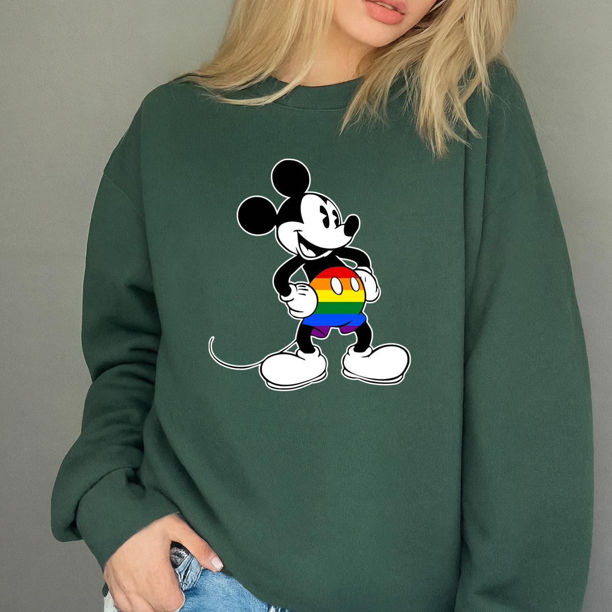 Cartoon Mouse LGBT Pride Rainbow Graphic Tee