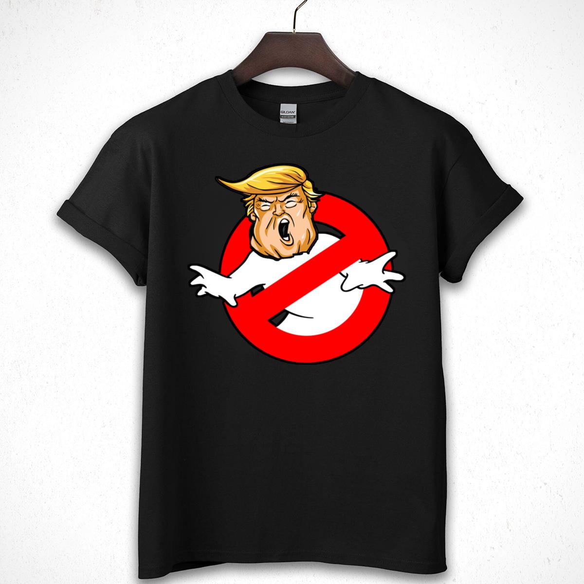 Cartoon Spoof Graphic Tee - Parody No Trump Funny T-Shirt