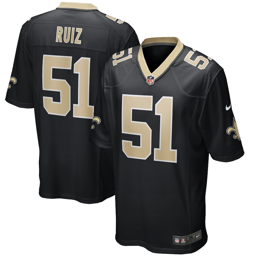 Cesar Ruiz New Orleans Saints Game Jersey | Black