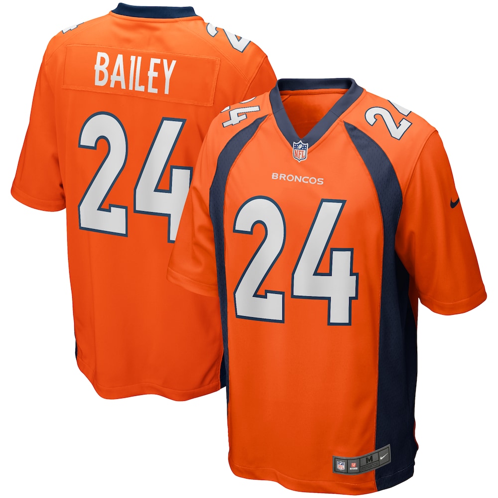 Champ Bailey Denver Broncos Game Retired Player Jersey - Orange