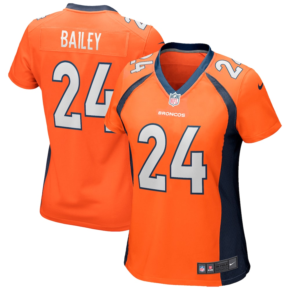 Champ Bailey Denver Broncos Women's Game Retired Player Jersey - Orange