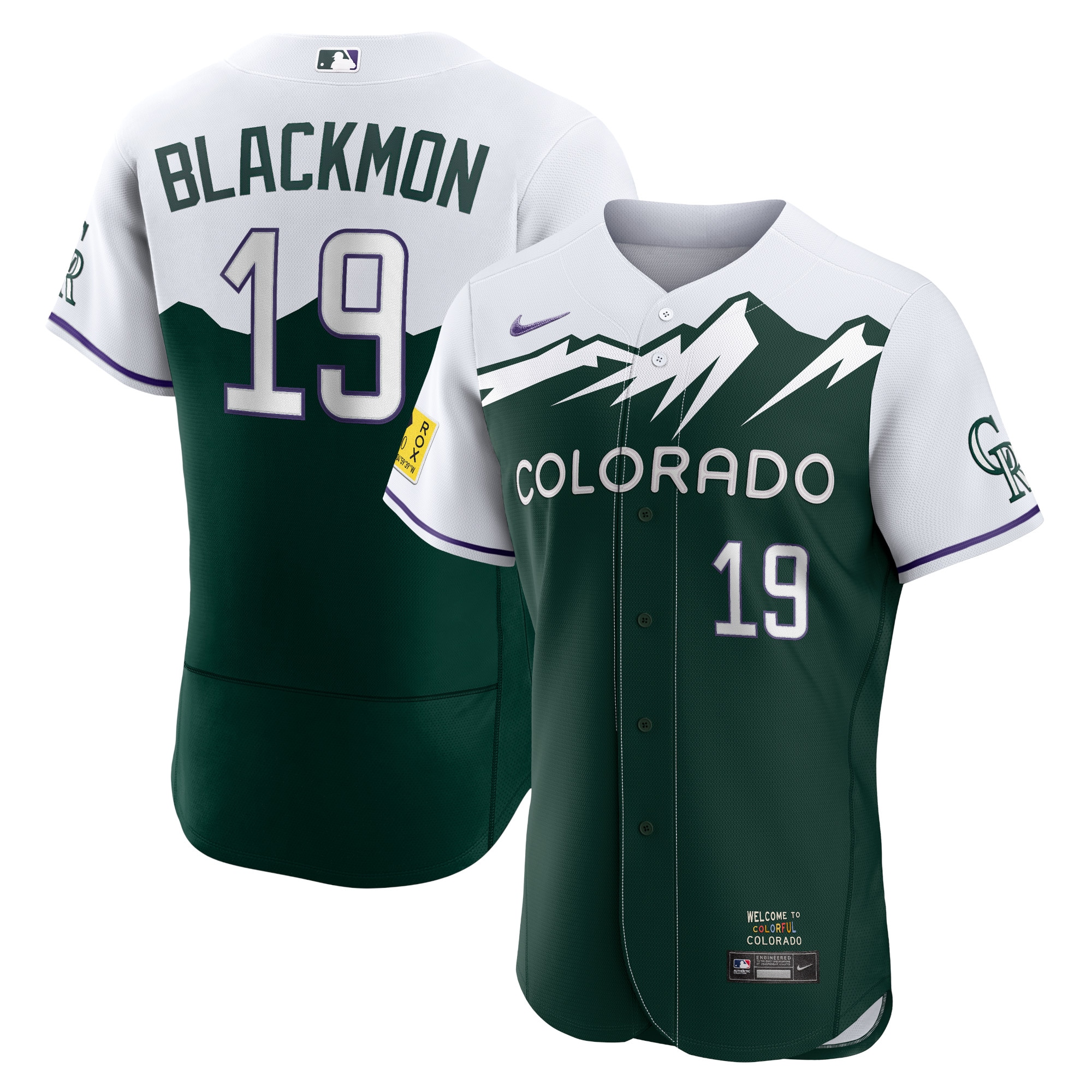 Charlie Blackmon Colorado Rockies Nike 2022 City Connect Authentic Player Jersery - Green