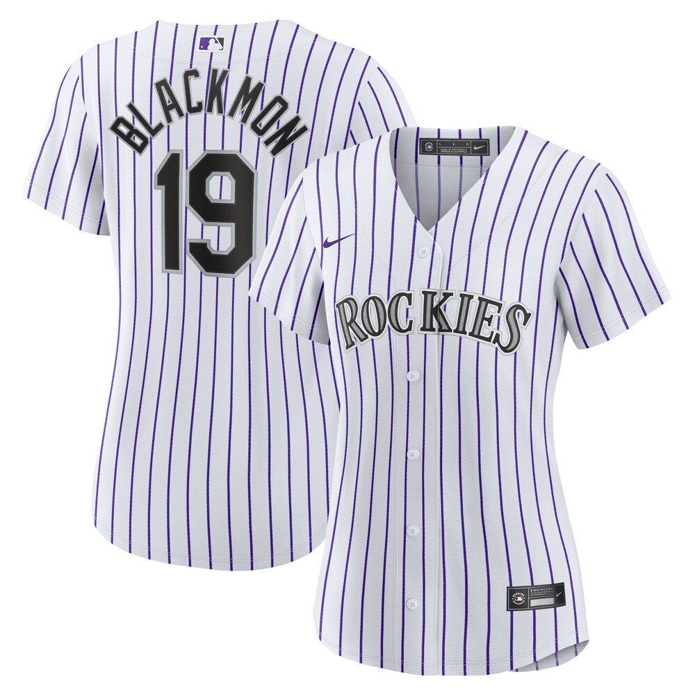 Charlie Blackmon Colorado Rockies Women's Home Replica Player Jersey | White