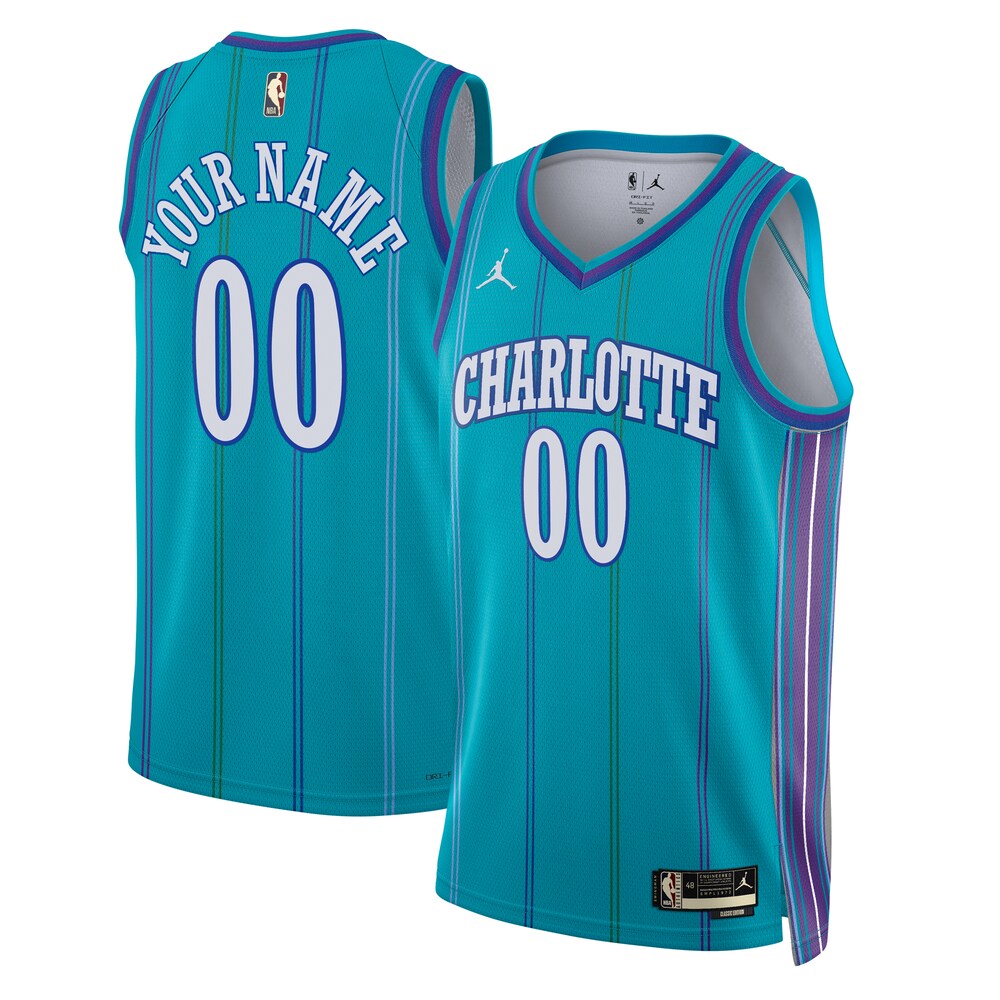Charlotte Hornets Jordan Brand Unisex 2023/24 Custom Swingman Jersey - Classic Edition - Teal