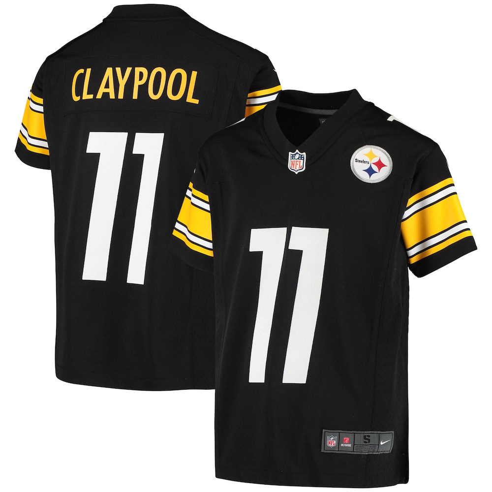 Chase Claypool Pittsburgh Steelers Youth Game Jersey - Black