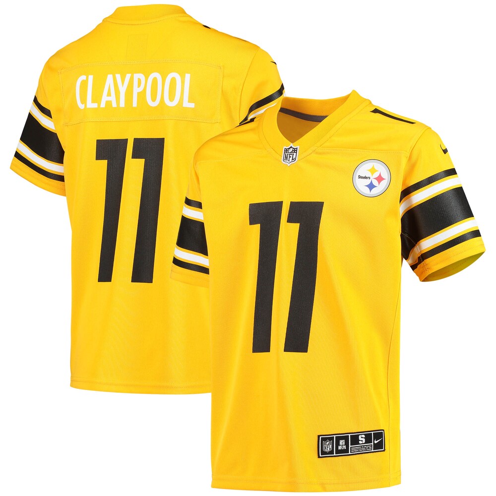 Chase Claypool Pittsburgh Steelers Youth Inverted Team Game Jersey - Gold