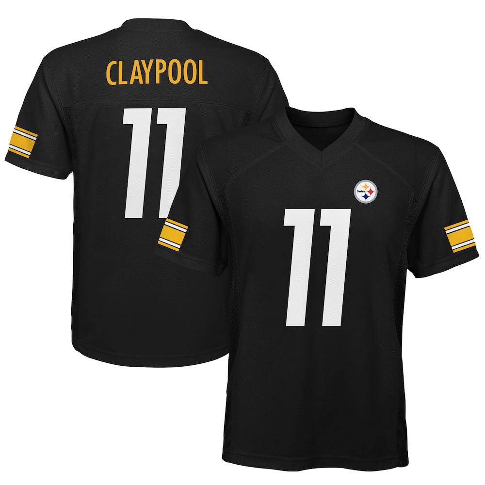 Chase Claypool Pittsburgh Steelers Youth Replica Player Jersey | Black