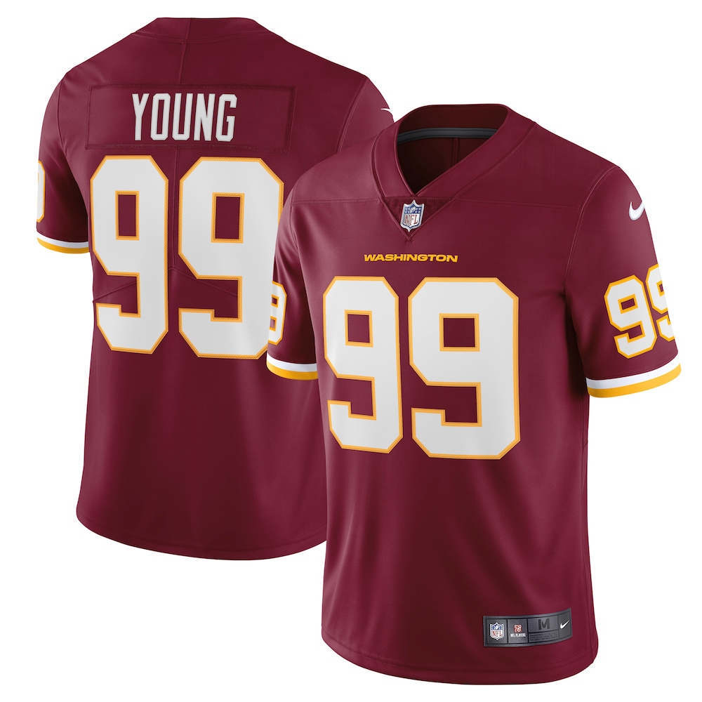 Chase Young Washington Football Team Vapor Limited Jersey | Burgundy