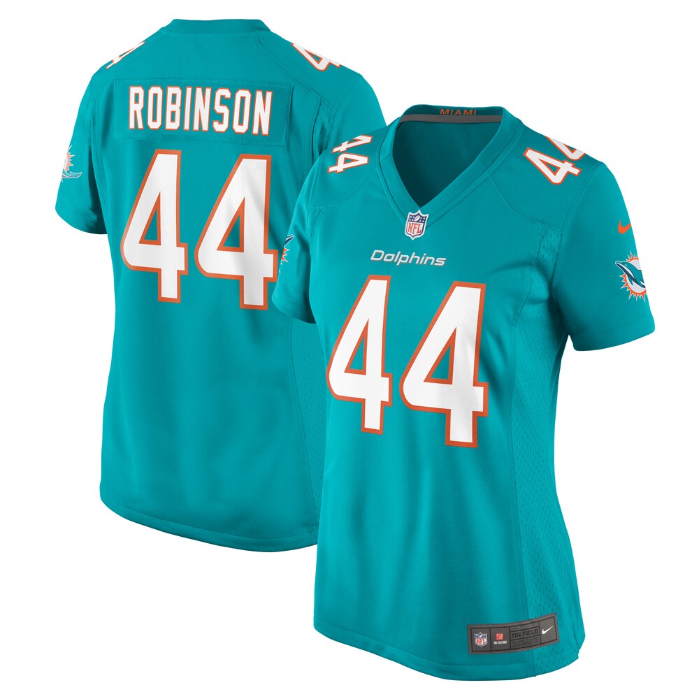 Chop Robinson Miami Dolphins Women's  Game Jersey -  Aqua