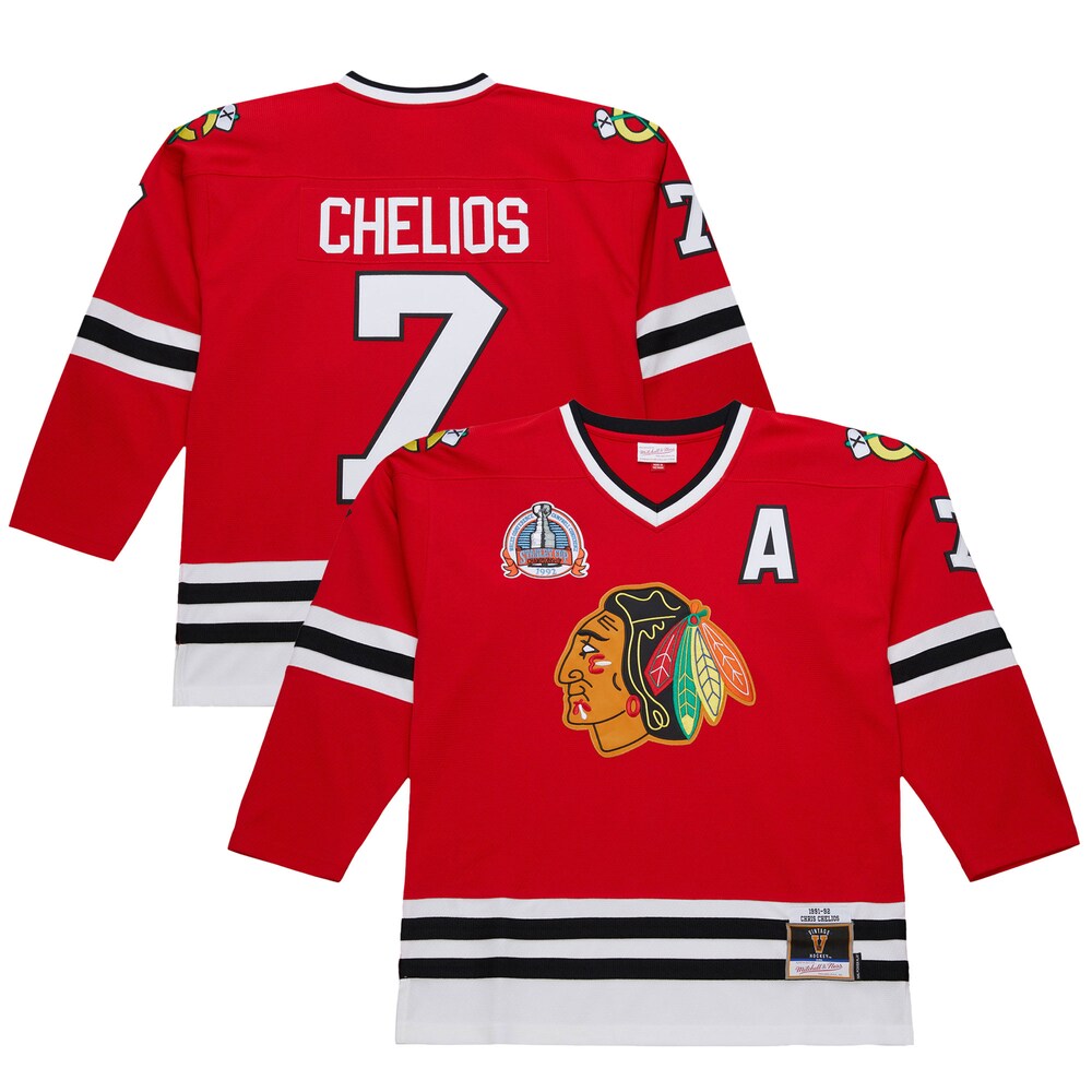 Chris Chelios Chicago Blackhawks 1991|92 Power Play Jersey | Scarlet